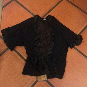 Sexy little thing black lace robe